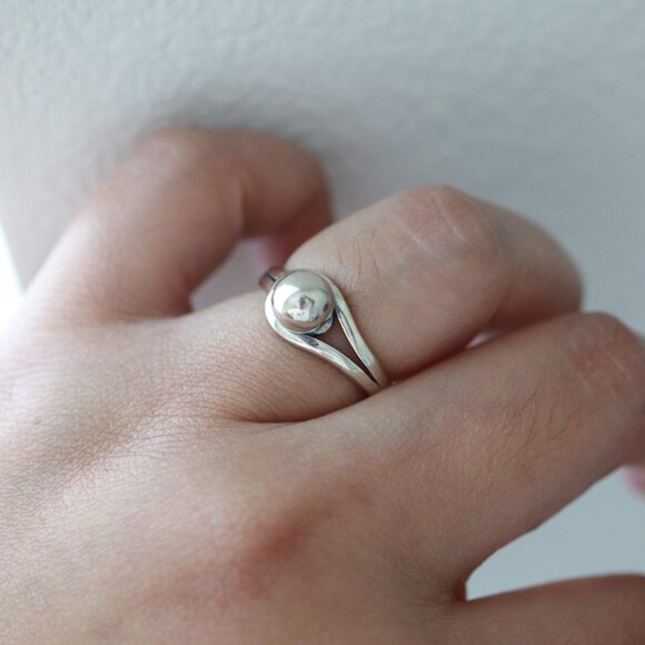 S925 Bead Ring Style Sterling Silver